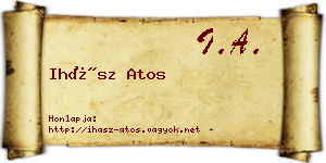 Ihász Atos névjegykártya